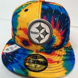 Steelers crucial catch fitted tie die hat